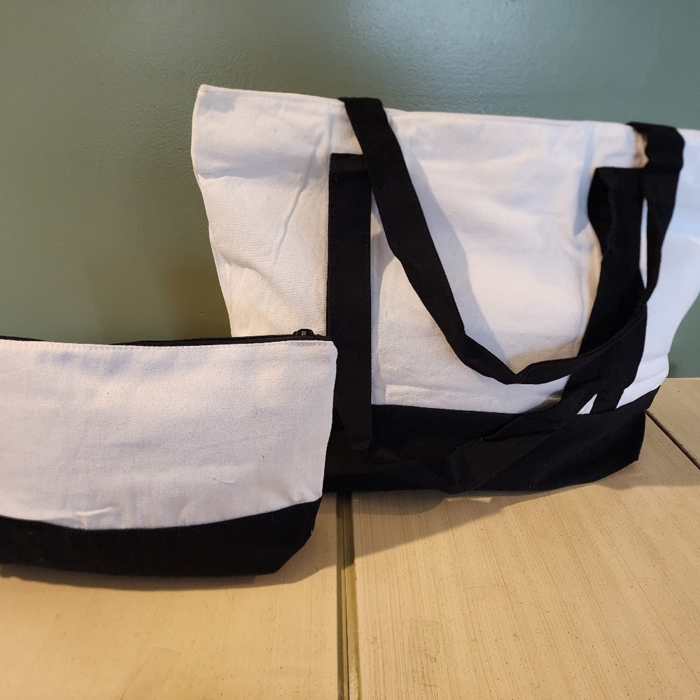 Monogram Tote Set 'M' - Picture 2 of 2